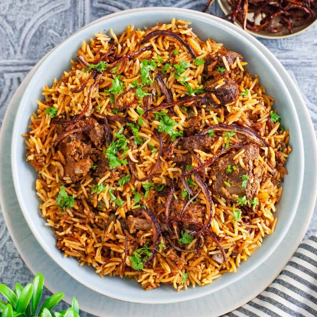 Goat Biryani.