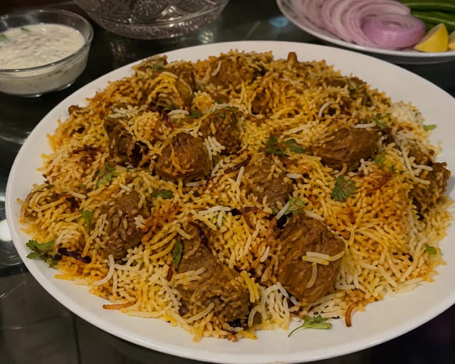 Lamb Biryani.