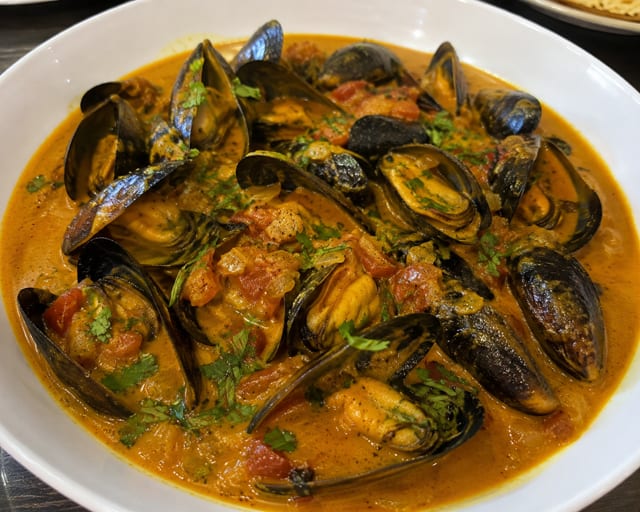 Curried Mussels.